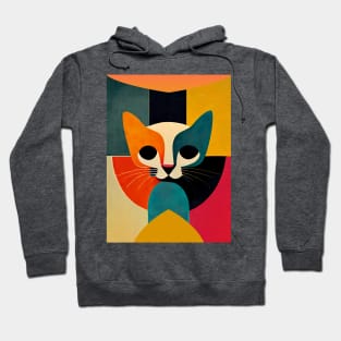 Geometric Cat Portrait Hoodie